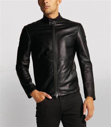 replica armani leather jackets|emporio fashion leather jackets.